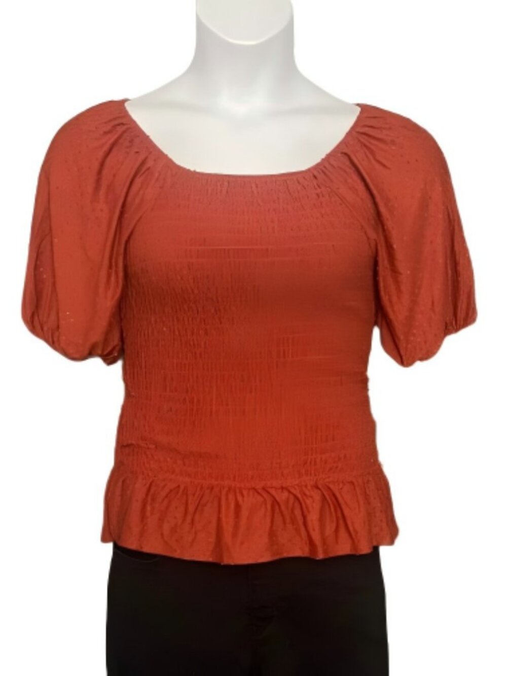 Smocked Peplum Top